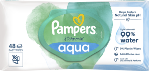 PAMPERS Harmonie Aqua chusteczki nawilzane 48 szt