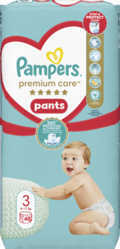 PAMPERS Premium Care pieluchomajtki 3 6 11 kg 48 szt